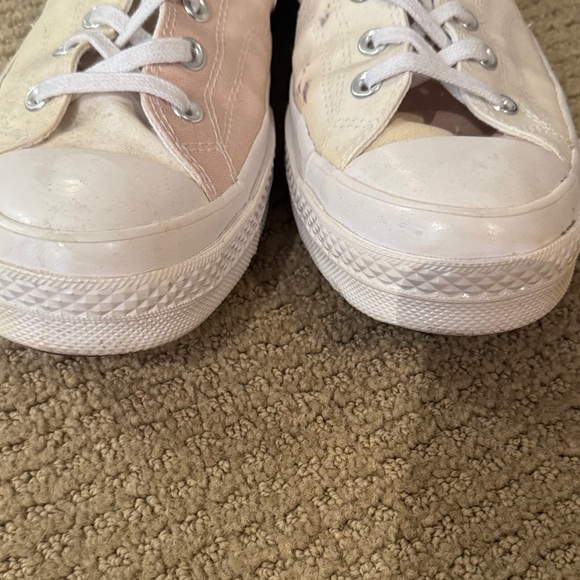 Converse High-Tops in Light Pink and Cream - Picture 4 of 6